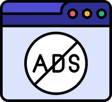 Ads Block Vector Icon