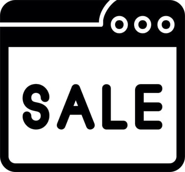 Web Online Sale Vector Icon