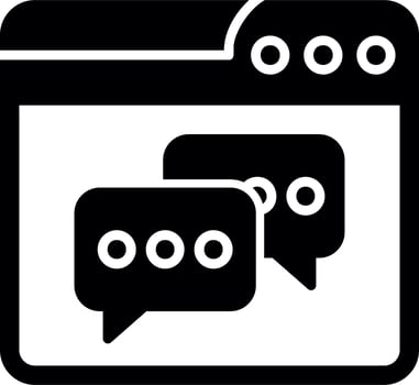 Web Chat Vector Icon