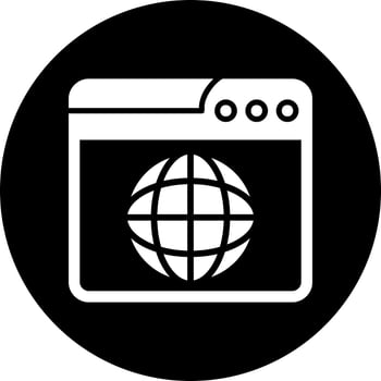 Web World Wide Vector Icon