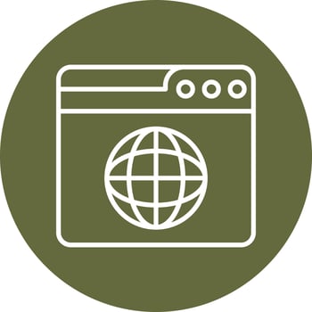 Web World Wide Vector Icon