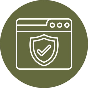 Web Security Vector Icon