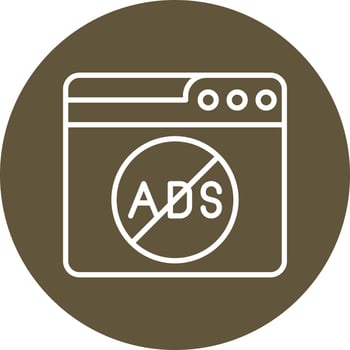 Ads Block Vector Icon