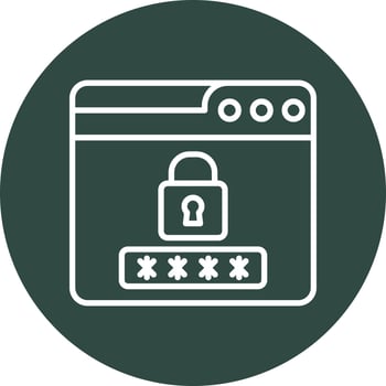 Web Password Vector Icon