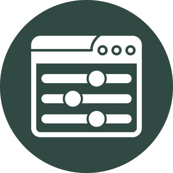Web Adjustment Vector Icon