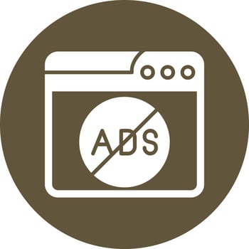 Ads Block Vector Icon