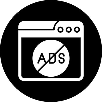 Ads Block Vector Icon