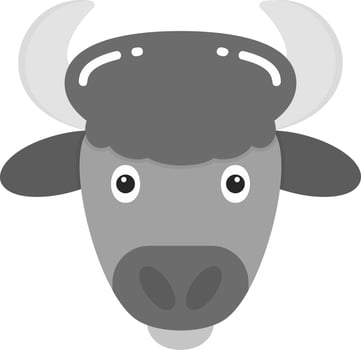 Bison Vector Icon