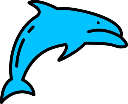 Dolphin Vector Icon