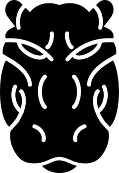 Hippopotamus Vector Icon