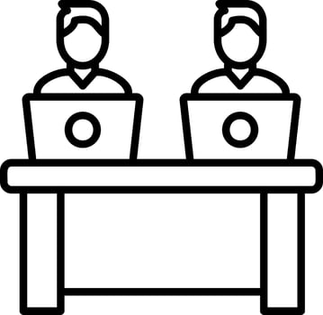 Coworkers Vector Icon