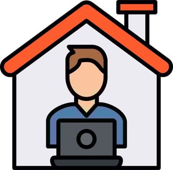 Work From Home Vector Icon