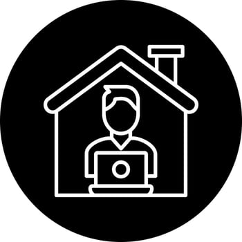 Work From Home Vector Icon