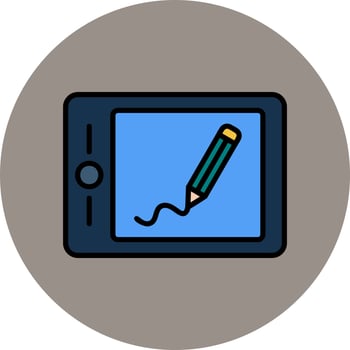 Drawing Tablet Vector Icon