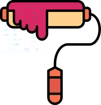 Paint Roll Vector Icon