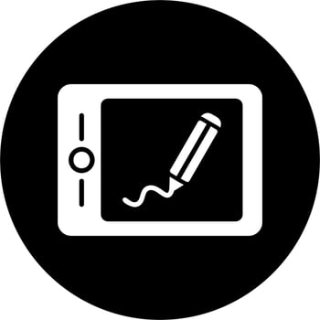 Drawing Tablet Vector Icon