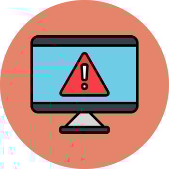 Alert Computer Vector Icon