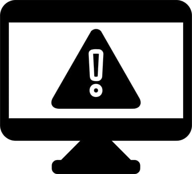 Alert Computer Vector Icon