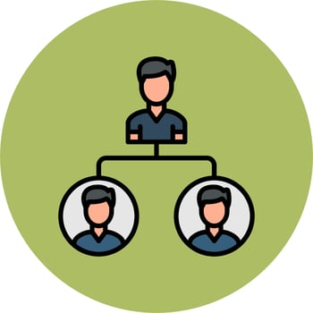 Organization Chart Vector Icon