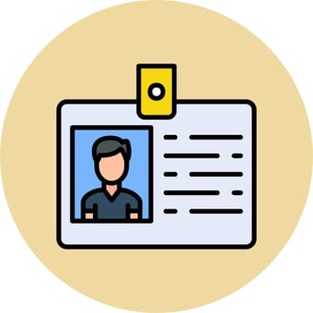 Id Card Vector Icon