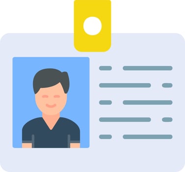 Id Card Vector Icon