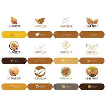 tobacco leaf logo,tobacco field and tobacco cigarette logo template design vector