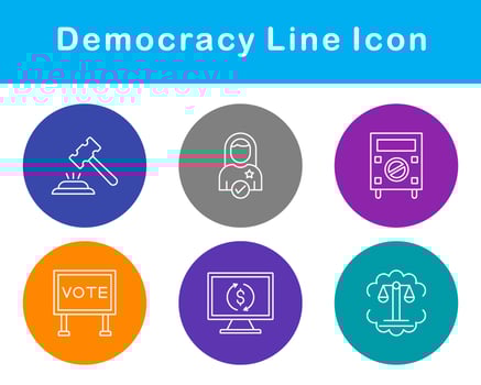 Democracy Vector Icon Set