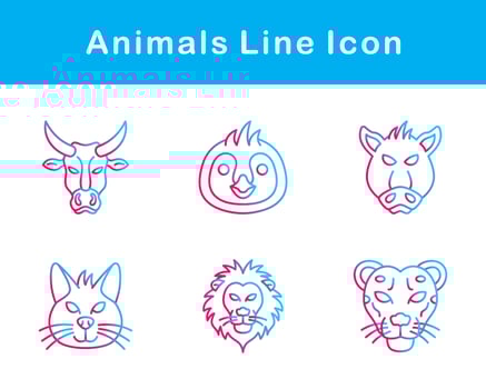 Animals Vector Icon Set