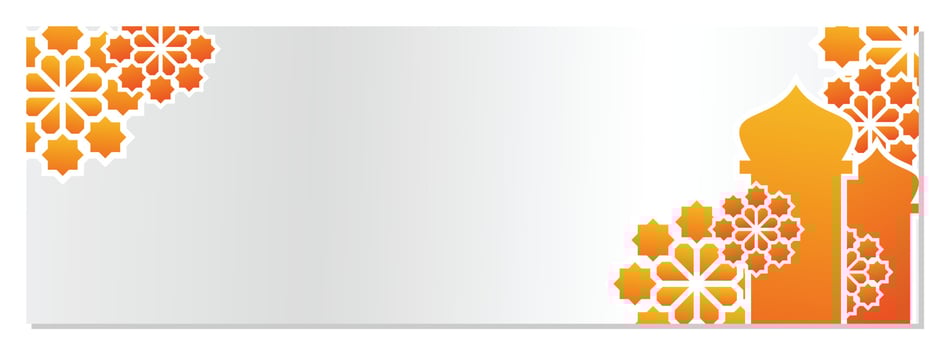 Islamic gray background, with beautiful orange mandala ornament. vector template for banners, greeting cards for Islamic holidays.