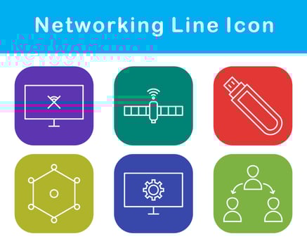 Networking Vector Icon Set