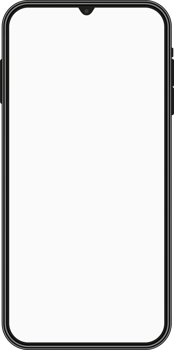 Smartphone interface, phone mockup with empty screen png