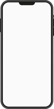 Smartphone interface, phone mockup with empty screen png