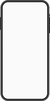 Smartphone interface, phone mockup with empty screen png