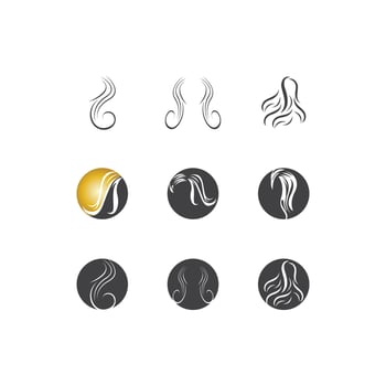 Hair treatment logo vector illustration