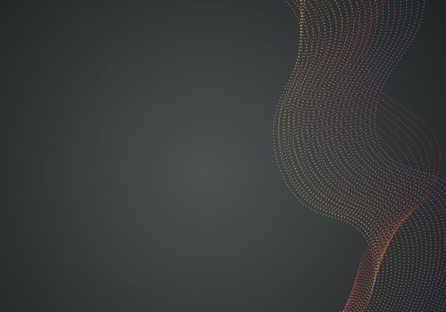 Black abstract background design. Modern wavy line pattern guilloche curves in monochrome colors. Premium stripe texture for banner, business backdrop. Dark horizontal vector template