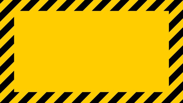 Yellow black warning stripes, danger safety background, sign line hazard vector