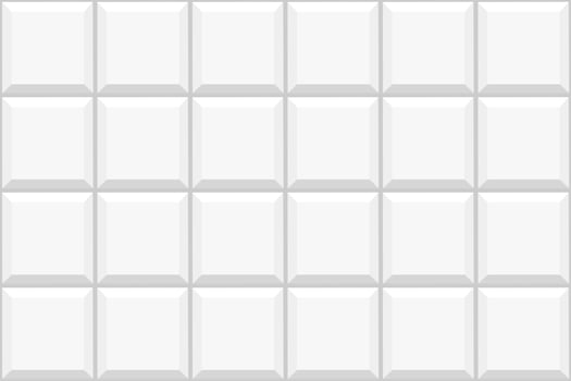 White square tile seamless pattern. Ceramic or stone brick wall background. Kitchen backsplash or bathroom floor decoration. Interior or exterior texture vector