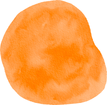 Orange Watercolor Splash Brush Paint Background png