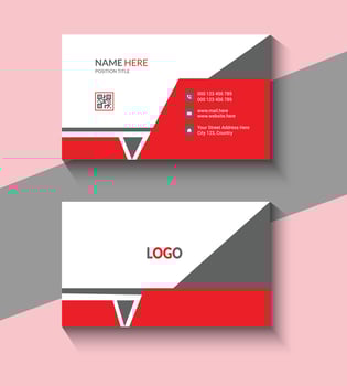 Simple Corporate Business Card Template Design vector
