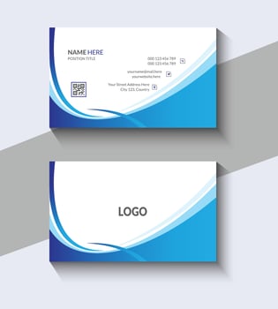Simple Corporate Business Card Template Design vector