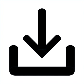 download icon on white background vector