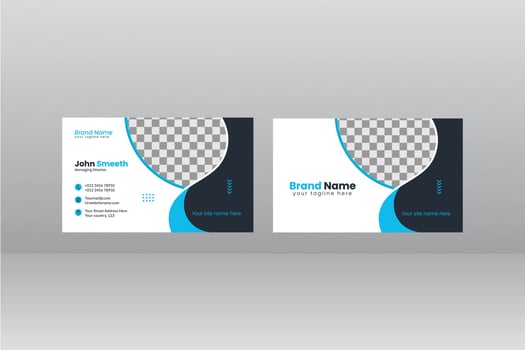 Business Card Template Design vector