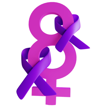 Female Ribbon international womens day png