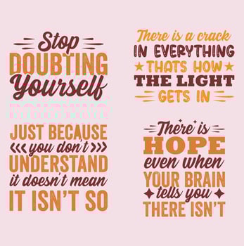 Mental Health Awareness Month - lettering quote. Modern linear hand written calligraphy, Drawn text for annual campaign in US. Medical health care design. Vector illustration