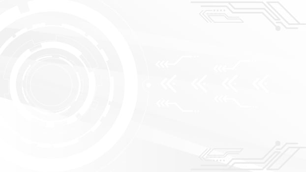 white tech cover template, digital corporate  graphic background vector