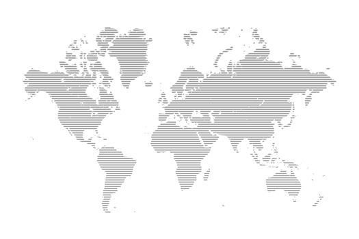 Hatched world map. Flat Earth, globe, worldmap png