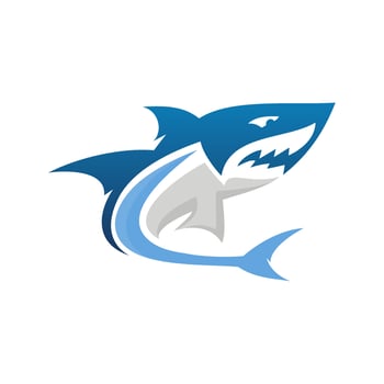 Wild Shark Logo Vector Template