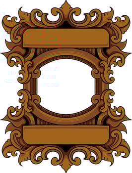 luxury ornamental classic vector engraved frame