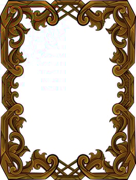 luxury ornamental classic vector engraved frame