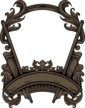 luxury ornamental classic vector engraved frame